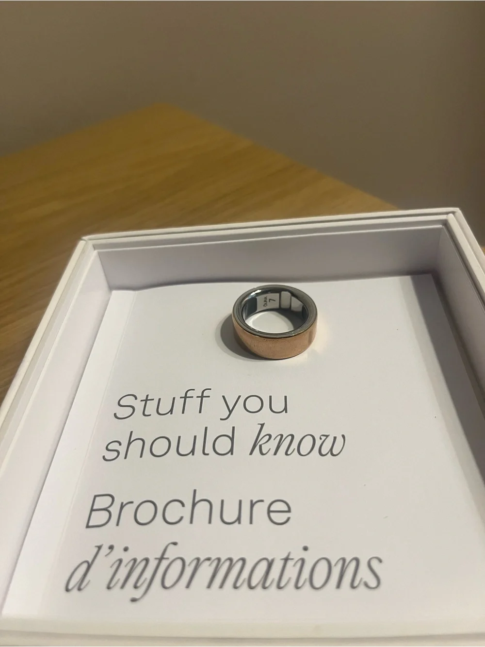 Oura Ring Gen 4 - Rose Gold Ring Size 7